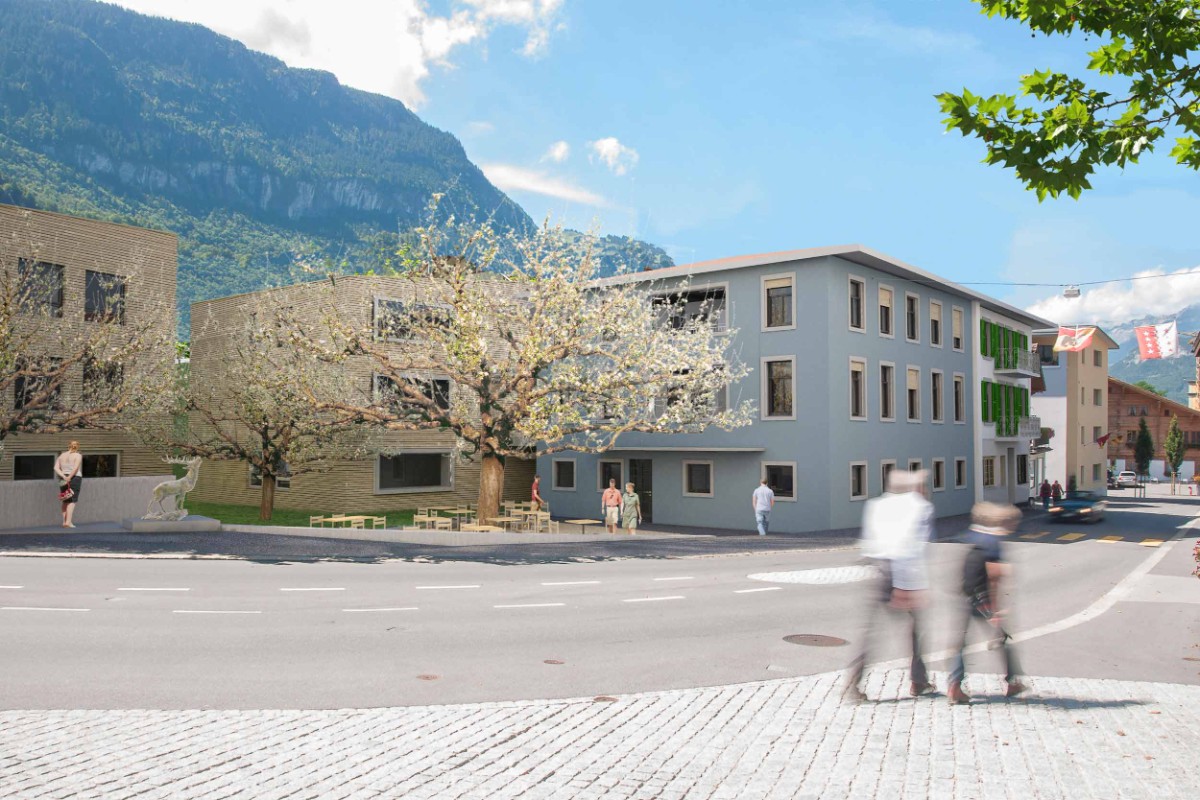 Bild: Projektwettbewerb Hirschen, Meiringen